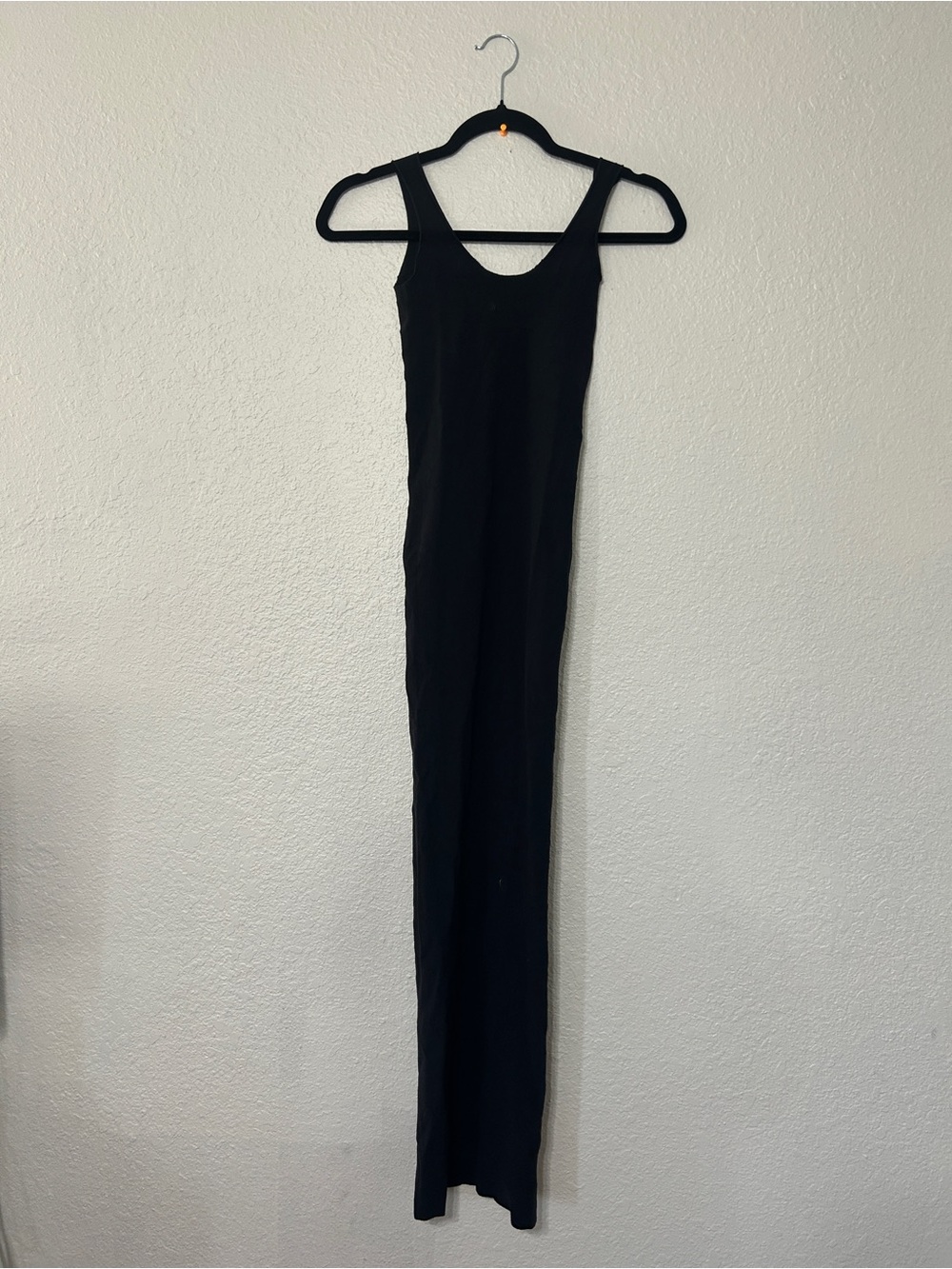 Savage X Fenty Black Sleeveless Ribbed Maxi Dress